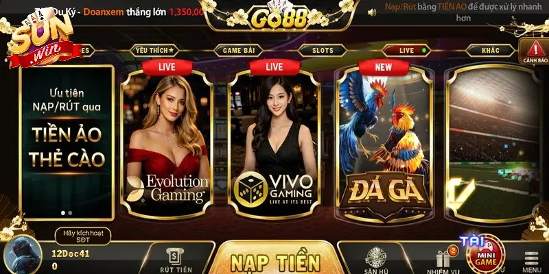 Tổng quan thú vị về cổng game Go88 uy tín