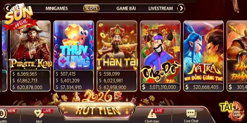 Sảnh slot game sở hữu số lượng người tham gia đông đảo nhờ vào các chủ đề thú vị 